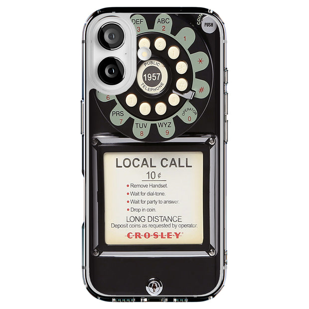 Retro Payphone Tough Cases For Apple iPhone (17, 16, 15, 14, 13, 12, 11, X, SE, 8, 7/ Air, Plus, Pro, Max, Mini, XR, XS), Print in USA