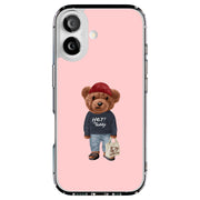 Hey Teddy Bear Tough Cases For Apple iPhone (17, 16, 15, 14, 13, 12, 11, X, SE, 8, 7/ Air, Plus, Pro, Max, Mini, XR, XS), Print in USA
