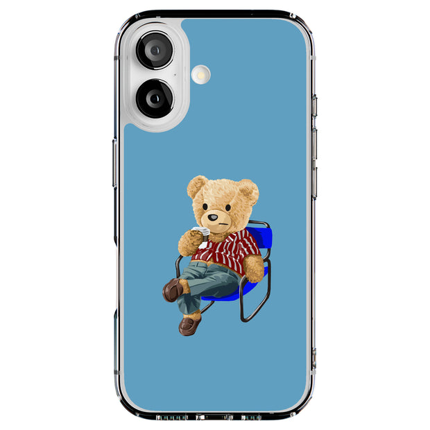 Kickback Teddy Tough Cases For Apple iPhone (17, 16, 15, 14, 13, 12, 11, X, SE, 8, 7/ Air, Plus, Pro, Max, Mini, XR, XS), Print in USA