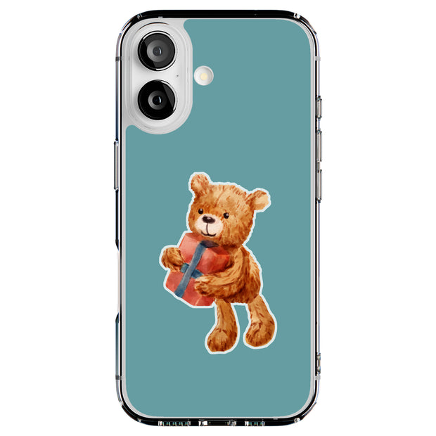 Gift Teddy Bear Tough Cases For Apple iPhone (17, 16, 15, 14, 13, 12, 11, X, SE, 8, 7/ Air, Plus, Pro, Max, Mini, XR, XS), Print in USA