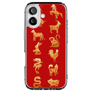Chinese zodiac1 Tough Cases For Apple iPhone (17, 16, 15, 14, 13, 12, 11, X, SE, 8, 7/ Air, Plus, Pro, Max, Mini, XR, XS), Print in USA