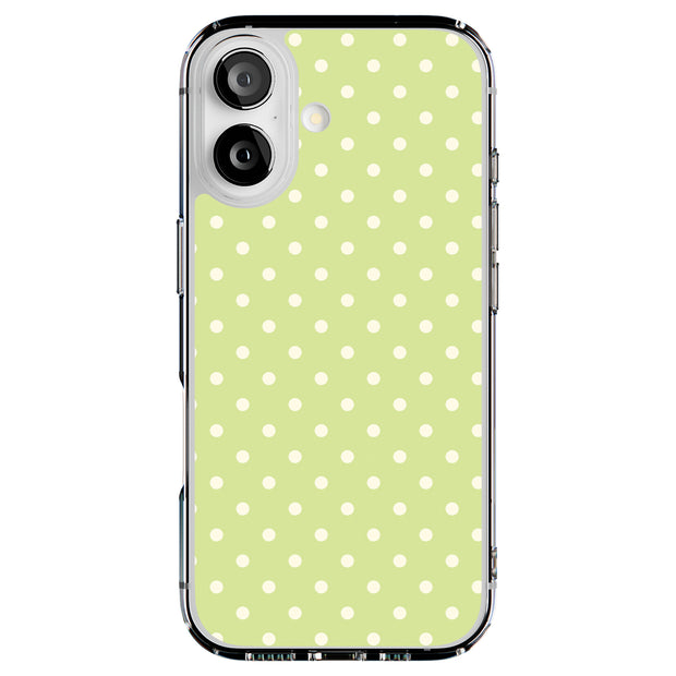 Yellow Dot Tough Cases For Apple iPhone (17, 16, 15, 14, 13, 12, 11, X, SE, 8, 7/ Air, Plus, Pro, Max, Mini, XR, XS), Print in USA
