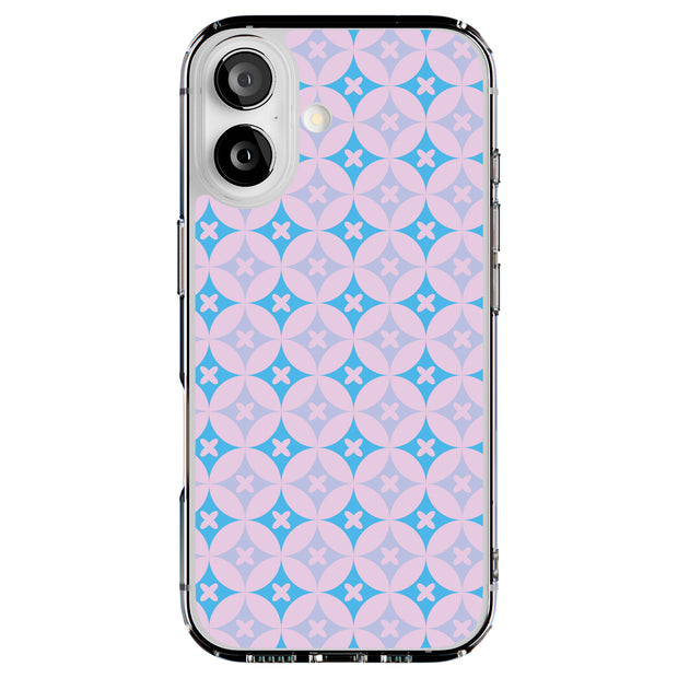 Blue X Circle Tough Cases For Apple iPhone (17, 16, 15, 14, 13, 12, 11, X, SE, 8, 7/ Air, Plus, Pro, Max, Mini, XR, XS), Print in USA