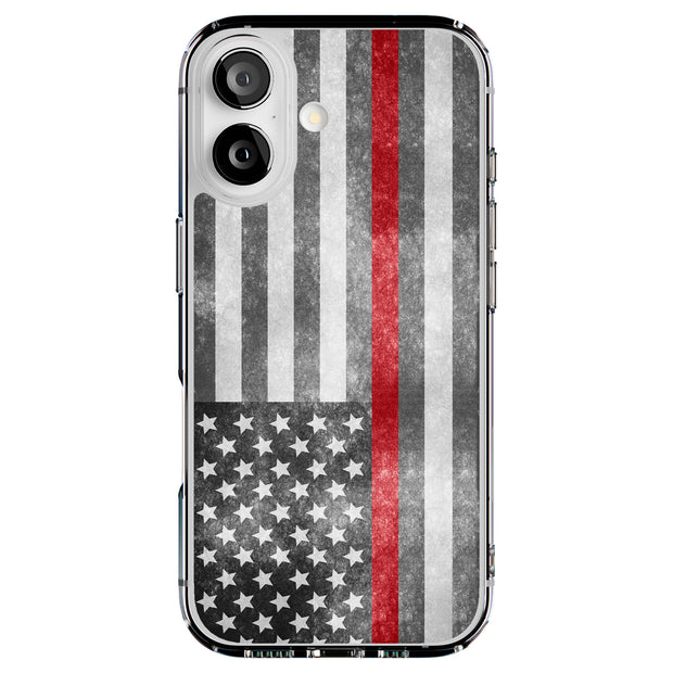 Thin Red Line Tough Cases For Apple iPhone (17, 16, 15, 14, 13, 12, 11, X, SE, 8, 7/ Air, Plus, Pro, Max, Mini, XR, XS), Print in USA