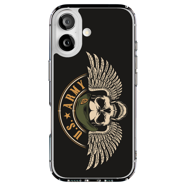 US Army 3 Tough Cases For Apple iPhone (17, 16, 15, 14, 13, 12, 11, X, SE, 8, 7/ Air, Plus, Pro, Max, Mini, XR, XS), Print in USA