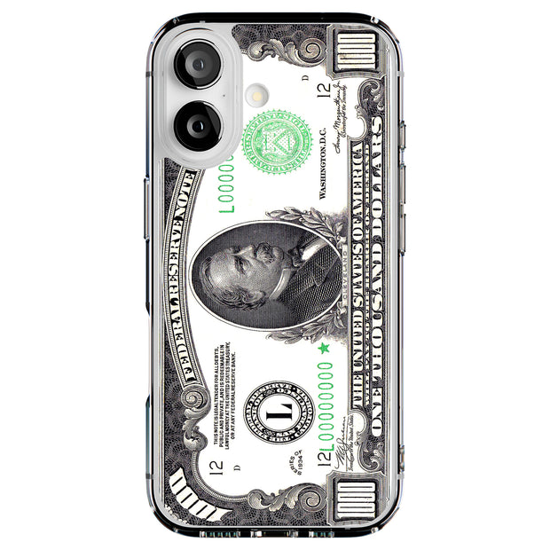 1,000 Dollars Tough Cases For Apple iPhone (17, 16, 15, 14, 13, 12, 11, X, SE, 8, 7/ Air, Plus, Pro, Max, Mini, XR, XS), Print in USA