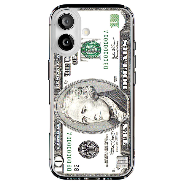 10 Dollars Bill Tough Cases For Apple iPhone (17, 16, 15, 14, 13, 12, 11, X, SE, 8, 7/ Air, Plus, Pro, Max, Mini, XR, XS), Print in USA