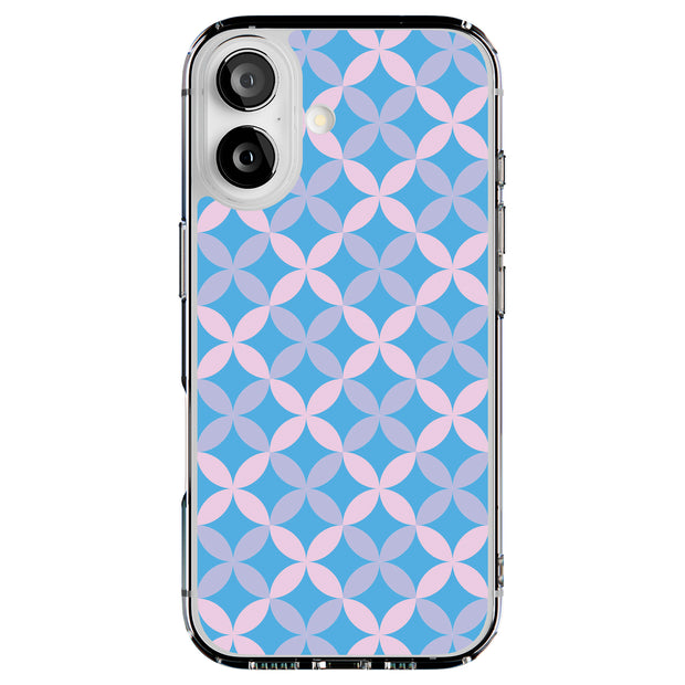 Petals Blue Tough Cases For Apple iPhone (17, 16, 15, 14, 13, 12, 11, X, SE, 8, 7/ Air, Plus, Pro, Max, Mini, XR, XS), Print in USA