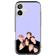 BTS KPOP 9 Tough Cases For Apple iPhone (17, 16, 15, 14, 13, 12, 11, X, SE, 8, 7/ Air, Plus, Pro, Max, Mini, XR, XS), Print in USA