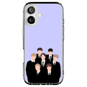 BTS KPOP 10 Tough Cases For Apple iPhone (17, 16, 15, 14, 13, 12, 11, X, SE, 8, 7/ Air, Plus, Pro, Max, Mini, XR, XS), Print in USA
