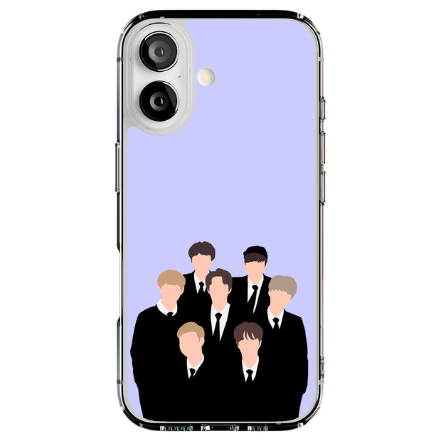 BTS KPOP 10 Tough Cases For Apple iPhone (17, 16, 15, 14, 13, 12, 11, X, SE, 8, 7/ Air, Plus, Pro, Max, Mini, XR, XS), Print in USA