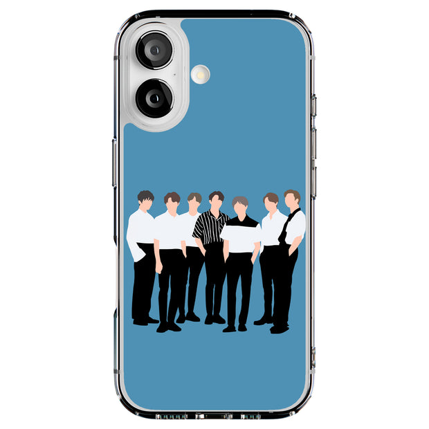 BTS Bangtan 13 Tough Cases For Apple iPhone (17, 16, 15, 14, 13, 12, 11, X, SE, 8, 7/ Air, Plus, Pro, Max, Mini, XR, XS), Print in USA