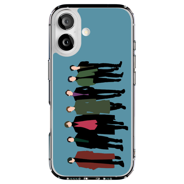BTS Bangtan 16 Tough Cases For Apple iPhone (17, 16, 15, 14, 13, 12, 11, X, SE, 8, 7/ Air, Plus, Pro, Max, Mini, XR, XS), Print in USA