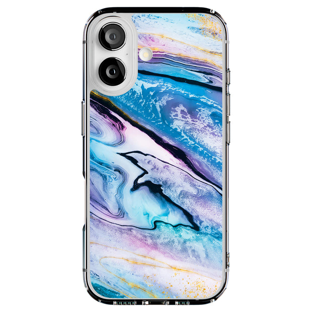 Opal Marble 15 Tough Cases For Apple iPhone (17, 16, 15, 14, 13, 12, 11, X, SE, 8, 7/ Air, Plus, Pro, Max, Mini, XR, XS), Print in USA