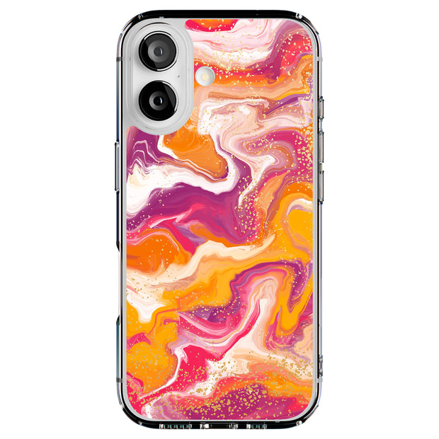 Opal Marble 16 Tough Cases For Apple iPhone (17, 16, 15, 14, 13, 12, 11, X, SE, 8, 7/ Air, Plus, Pro, Max, Mini, XR, XS), Print in USA