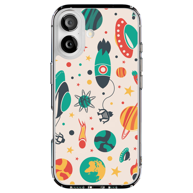 Stars Planets 1 Tough Cases For Apple iPhone (17, 16, 15, 14, 13, 12, 11, X, SE, 8, 7/ Air, Plus, Pro, Max, Mini, XR, XS), Print in USA