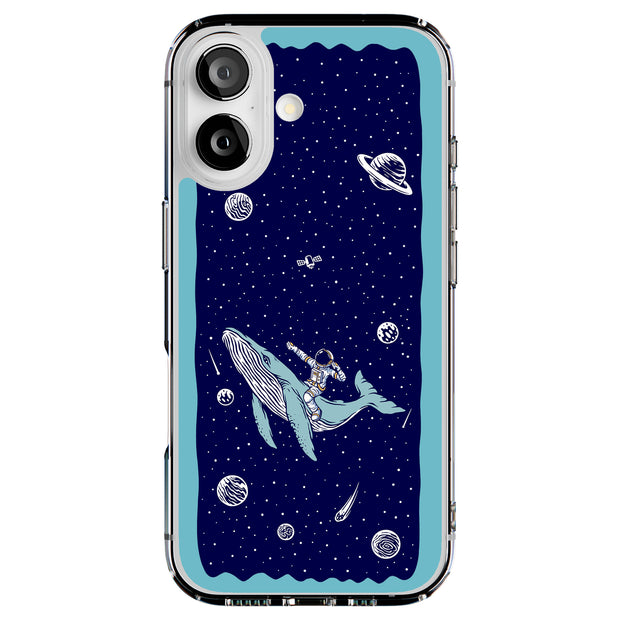 Space Whale 5 Tough Cases For Apple iPhone (17, 16, 15, 14, 13, 12, 11, X, SE, 8, 7/ Air, Plus, Pro, Max, Mini, XR, XS), Print in USA