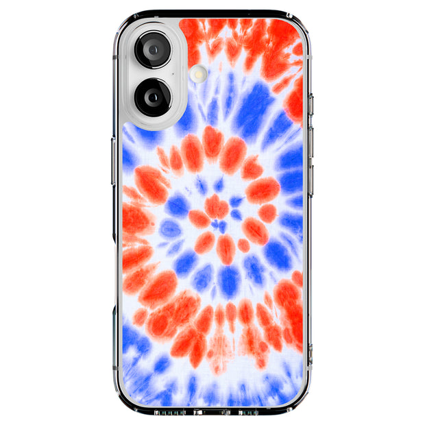 Tie Dye Swirl Tough Cases For Apple iPhone (17, 16, 15, 14, 13, 12, 11, X, SE, 8, 7/ Air, Plus, Pro, Max, Mini, XR, XS), Print in USA