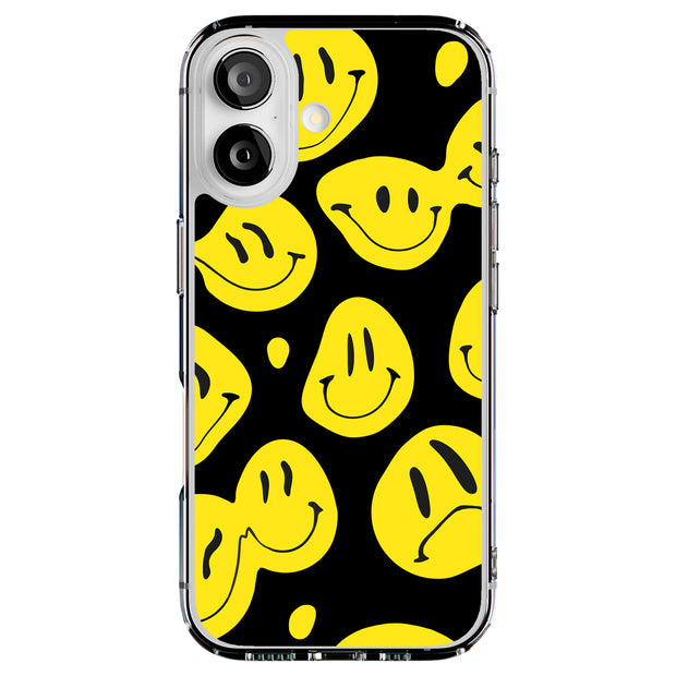 Smiley Face Tough Cases For Apple iPhone (17, 16, 15, 14, 13, 12, 11, X, SE, 8, 7/ Air, Plus, Pro, Max, Mini, XR, XS), Print in USA