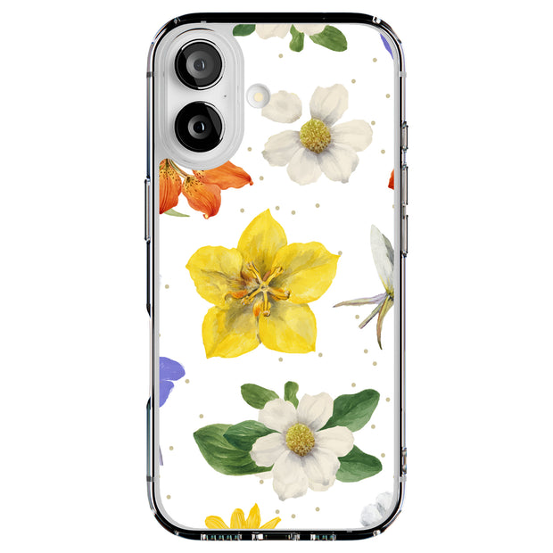 Flower Design 2 Tough Cases For Apple iPhone (17, 16, 15, 14, 13, 12, 11, X, SE, 8, 7/ Air, Plus, Pro, Max, Mini, XR, XS), Print in USA
