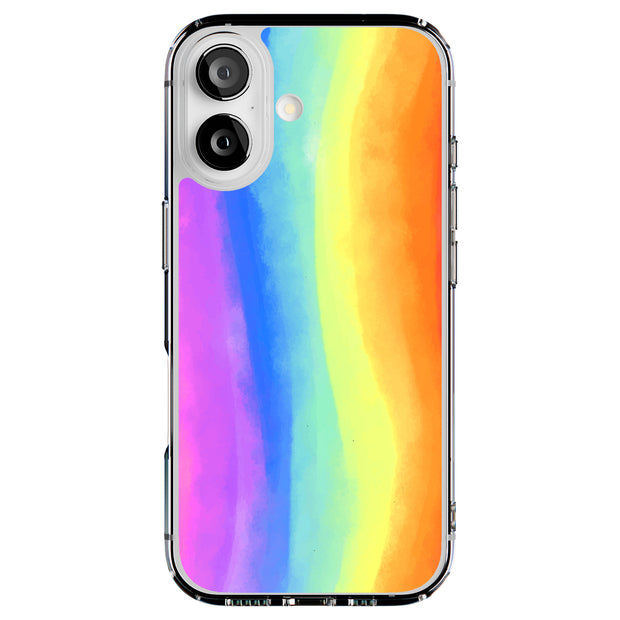 Pastel Rainbow Tough Cases For Apple iPhone (17, 16, 15, 14, 13, 12, 11, X, SE, 8, 7/ Air, Plus, Pro, Max, Mini, XR, XS), Print in USA