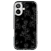 Line Art Flower Tough Cases For Apple iPhone (17, 16, 15, 14, 13, 12, 11, X, SE, 8, 7/ Air, Plus, Pro, Max, Mini, XR, XS), Print in USA