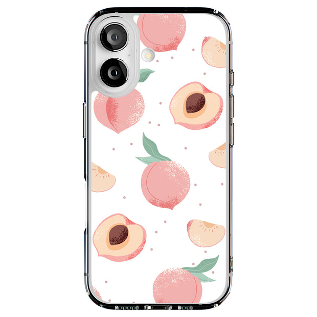 Juicy Peach Tough Cases For Apple iPhone (17, 16, 15, 14, 13, 12, 11, X, SE, 8, 7/ Air, Plus, Pro, Max, Mini, XR, XS), Print in USA