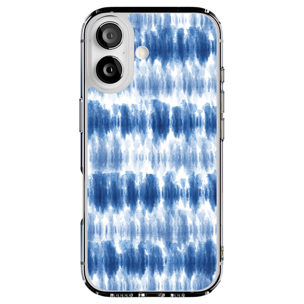Blue Watercolor Tough Cases For Apple iPhone (17, 16, 15, 14, 13, 12, 11, X, SE, 8, 7/ Air, Plus, Pro, Max, Mini, XR, XS), Print in USA