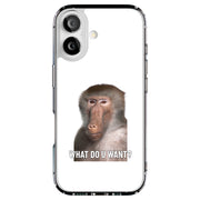 Meme Monkey 4 Tough Cases For Apple iPhone (17, 16, 15, 14, 13, 12, 11, X, SE, 8, 7/ Air, Plus, Pro, Max, Mini, XR, XS), Print in USA