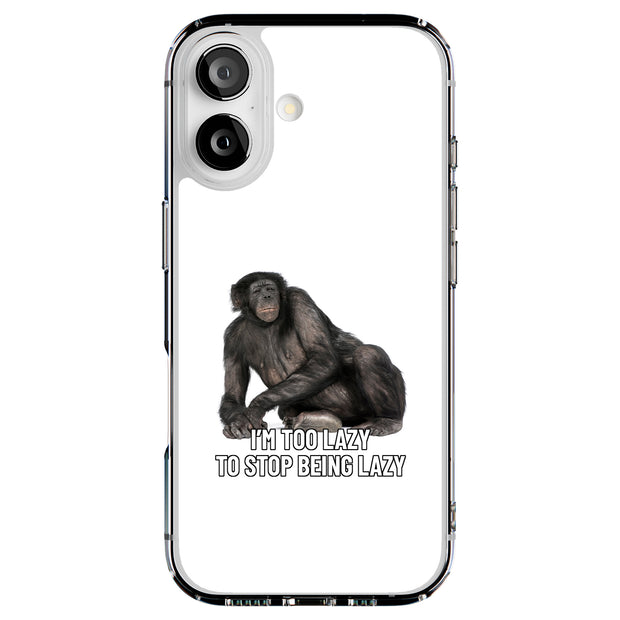 Funny Meme Lazy Tough Cases For Apple iPhone (17, 16, 15, 14, 13, 12, 11, X, SE, 8, 7/ Air, Plus, Pro, Max, Mini, XR, XS), Print in USA