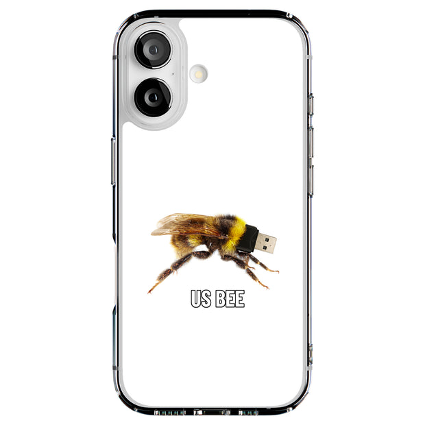 US BEE Meme Tough Cases For Apple iPhone (17, 16, 15, 14, 13, 12, 11, X, SE, 8, 7/ Air, Plus, Pro, Max, Mini, XR, XS), Print in USA