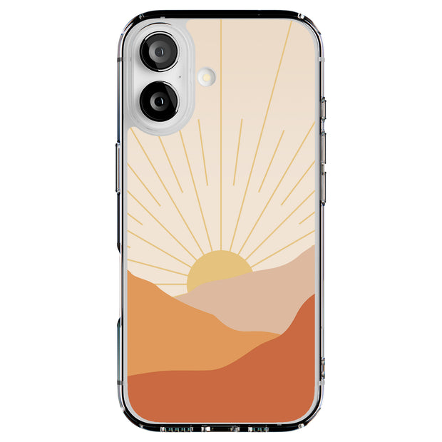 Sunset Pattern Tough Cases For Apple iPhone (17, 16, 15, 14, 13, 12, 11, X, SE, 8, 7/ Air, Plus, Pro, Max, Mini, XR, XS), Print in USA