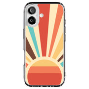 Retro Sunburst Tough Cases For Apple iPhone (17, 16, 15, 14, 13, 12, 11, X, SE, 8, 7/ Air, Plus, Pro, Max, Mini, XR, XS), Print in USA