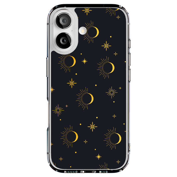 Moon Sun Stars Tough Cases For Apple iPhone (17, 16, 15, 14, 13, 12, 11, X, SE, 8, 7/ Air, Plus, Pro, Max, Mini, XR, XS), Print in USA