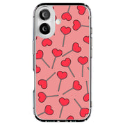 Lollypop Hearts Tough Cases For Apple iPhone (17, 16, 15, 14, 13, 12, 11, X, SE, 8, 7/ Air, Plus, Pro, Max, Mini, XR, XS), Print in USA