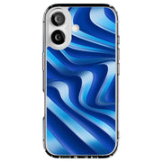 Blue Wavy 1 Tough Cases For Apple iPhone (17, 16, 15, 14, 13, 12, 11, X, SE, 8, 7/ Air, Plus, Pro, Max, Mini, XR, XS), Print in USA