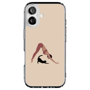 Yoga With Cat Tough Cases For Apple iPhone (17, 16, 15, 14, 13, 12, 11, X, SE, 8, 7/ Air, Plus, Pro, Max, Mini, XR, XS), Print in USA