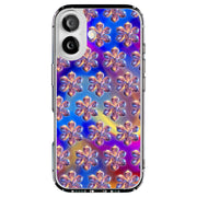 Silver Flowers Tough Cases For Apple iPhone (17, 16, 15, 14, 13, 12, 11, X, SE, 8, 7/ Air, Plus, Pro, Max, Mini, XR, XS), Print in USA
