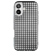 Black Plaid Tough Cases For Apple iPhone (17, 16, 15, 14, 13, 12, 11, X, SE, 8, 7/ Air, Plus, Pro, Max, Mini, XR, XS), Print in USA
