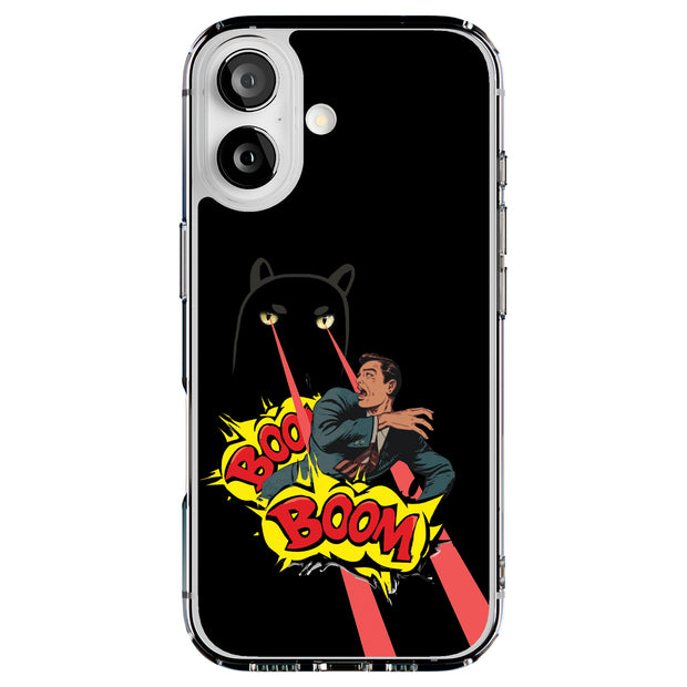 Cat Boom Tough Cases For Apple iPhone (17, 16, 15, 14, 13, 12, 11, X, SE, 8, 7/ Air, Plus, Pro, Max, Mini, XR, XS), Print in USA