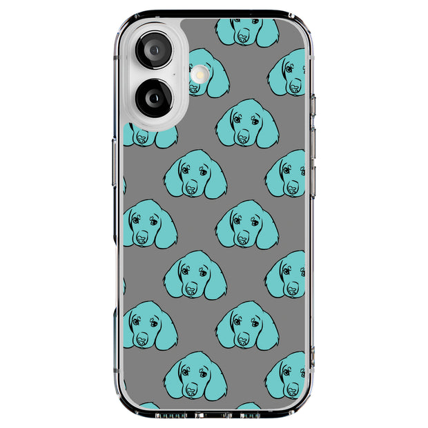 Blue Dog Tough Cases For Apple iPhone (17, 16, 15, 14, 13, 12, 11, X, SE, 8, 7/ Air, Plus, Pro, Max, Mini, XR, XS), Print in USA