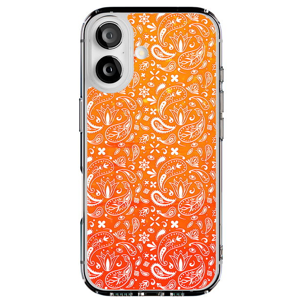 Orange Bandana Tough Cases For Apple iPhone (17, 16, 15, 14, 13, 12, 11, X, SE, 8, 7/ Air, Plus, Pro, Max, Mini, XR, XS), Print in USA
