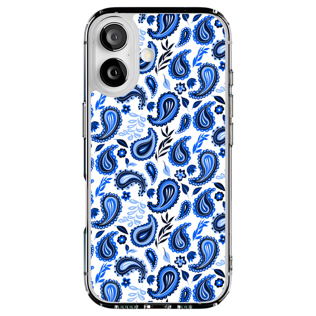 Blue Bandana Tough Cases For Apple iPhone (17, 16, 15, 14, 13, 12, 11, X, SE, 8, 7/ Air, Plus, Pro, Max, Mini, XR, XS), Print in USA