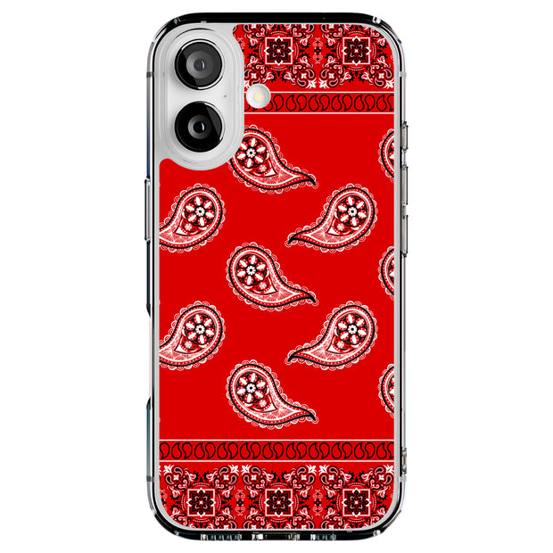 Red Bandana Tough Cases For Apple iPhone (17, 16, 15, 14, 13, 12, 11, X, SE, 8, 7/ Air, Plus, Pro, Max, Mini, XR, XS), Print in USA