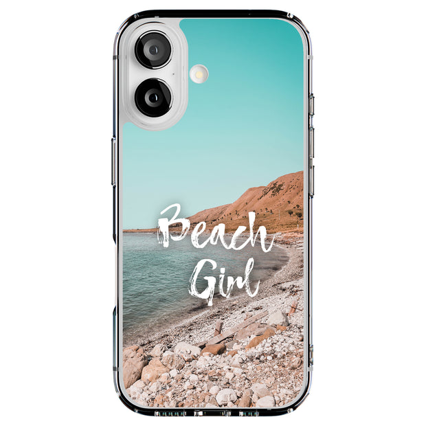Beach Girl Blue Tough Cases For Apple iPhone (17, 16, 15, 14, 13, 12, 11, X, SE, 8, 7/ Air, Plus, Pro, Max, Mini, XR, XS), Print in USA