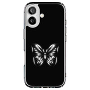 B/W Butterfly Tough Cases For Apple iPhone (17, 16, 15, 14, 13, 12, 11, X, SE, 8, 7/ Air, Plus, Pro, Max, Mini, XR, XS), Print in USA