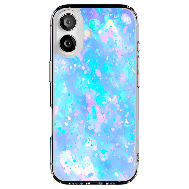 Watercolor Rain Tough Cases For Apple iPhone (17, 16, 15, 14, 13, 12, 11, X, SE, 8, 7/ Air, Plus, Pro, Max, Mini, XR, XS), Print in USA
