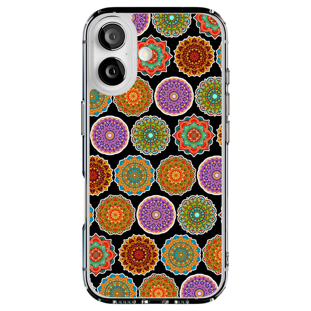 Mandala Art Tough Cases For Apple iPhone (17, 16, 15, 14, 13, 12, 11, X, SE, 8, 7/ Air, Plus, Pro, Max, Mini, XR, XS), Print in USA
