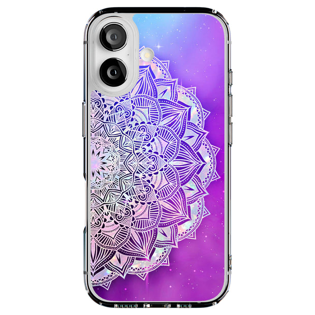 Purple Mandala Tough Cases For Apple iPhone (17, 16, 15, 14, 13, 12, 11, X, SE, 8, 7/ Air, Plus, Pro, Max, Mini, XR, XS), Print in USA