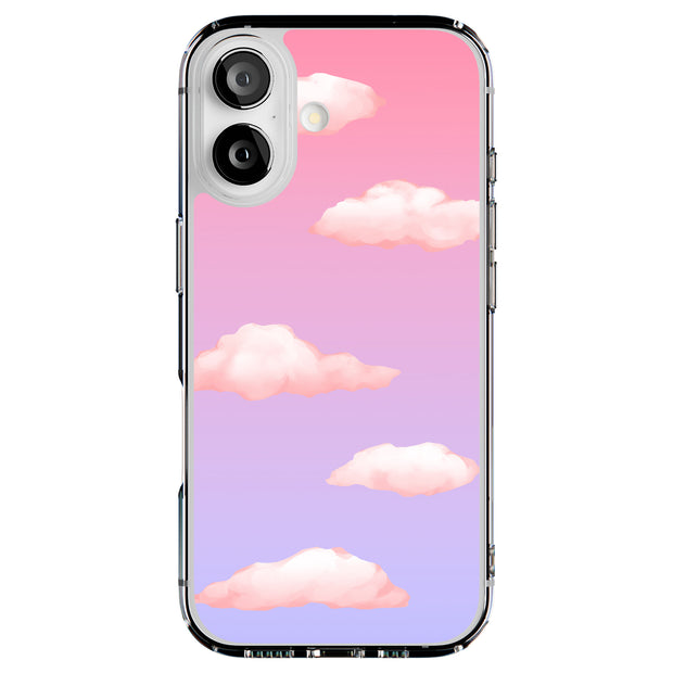 Pink Clouds Tough Cases For Apple iPhone (17, 16, 15, 14, 13, 12, 11, X, SE, 8, 7/ Air, Plus, Pro, Max, Mini, XR, XS), Print in USA